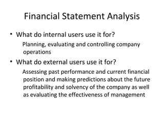 Tools of Financial Analysis and Control | PPT