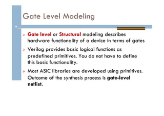 Lecture 2 Verilog