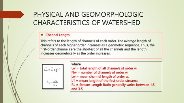 LECTURE 2- WATERSHED CLASSIFICATION AND MEASUREMENTS.pptx | Geology ...