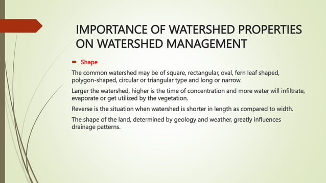 LECTURE 2- WATERSHED CLASSIFICATION AND MEASUREMENTS.pptx | Geology ...