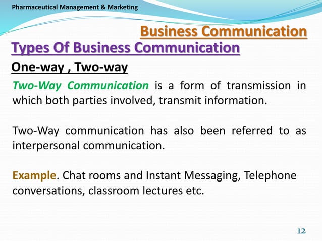 Types Of Business Communication | PDF
