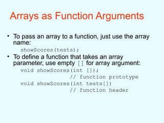 comparing arrays in programming languages | PPT