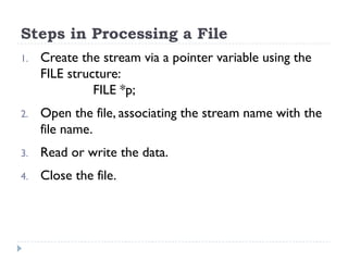 Lecture 20 - File Handling | PPT | Programming Languages | Computing