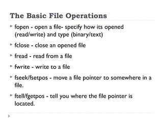 Lecture 20 - File Handling | PPT | Programming Languages | Computing