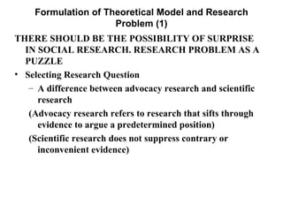 Practical Issues in Social Research Methods | PPT
