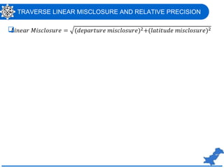 Lecture 11 traverse computations | PPTX | Geology | Science