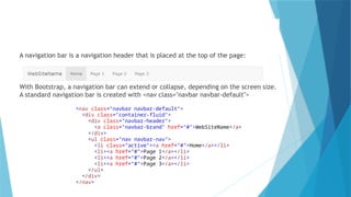 Bootstrap Ul Lecture 20 Bootstrap.pptx for web devvelopment | PPTX