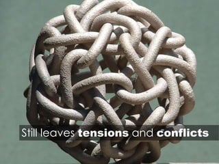Still leaves tensions and conflicts
 