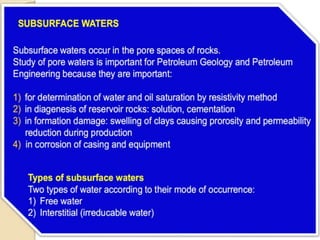 The Subsurface Environment | PPTX