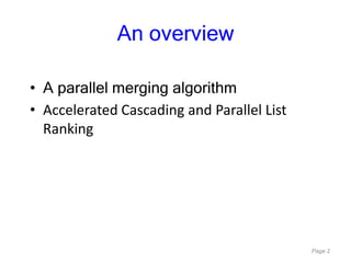 Parallel Algorithms | PDF
