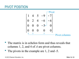 Linear equations in linear algebra in maths | PPT