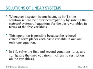 Linear equations in linear algebra in maths | PPT