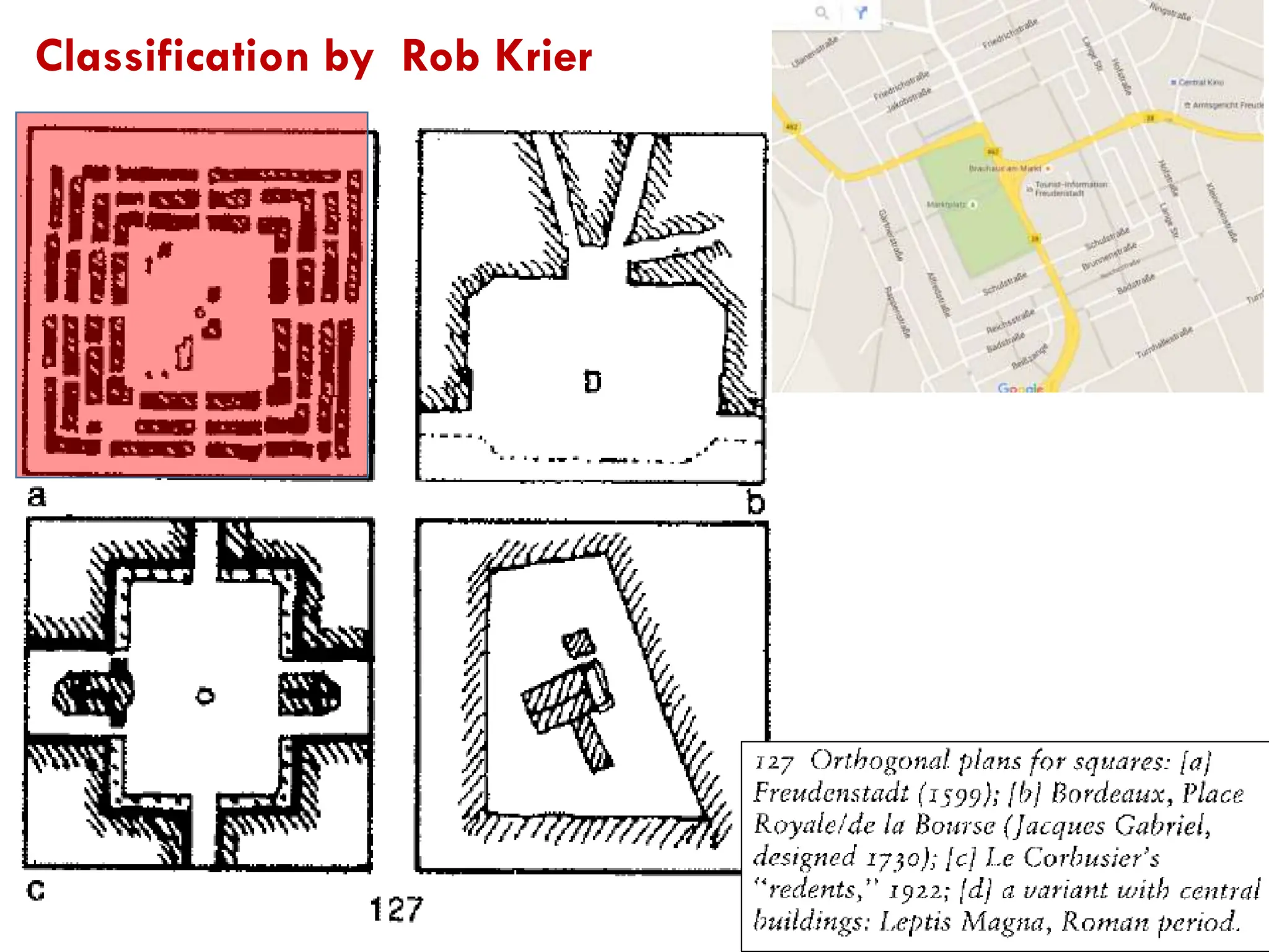 Classification by Rob Krier
 