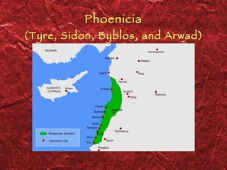 Phoenicia (Tyre, Sidon, Byblos, and Arwad) 