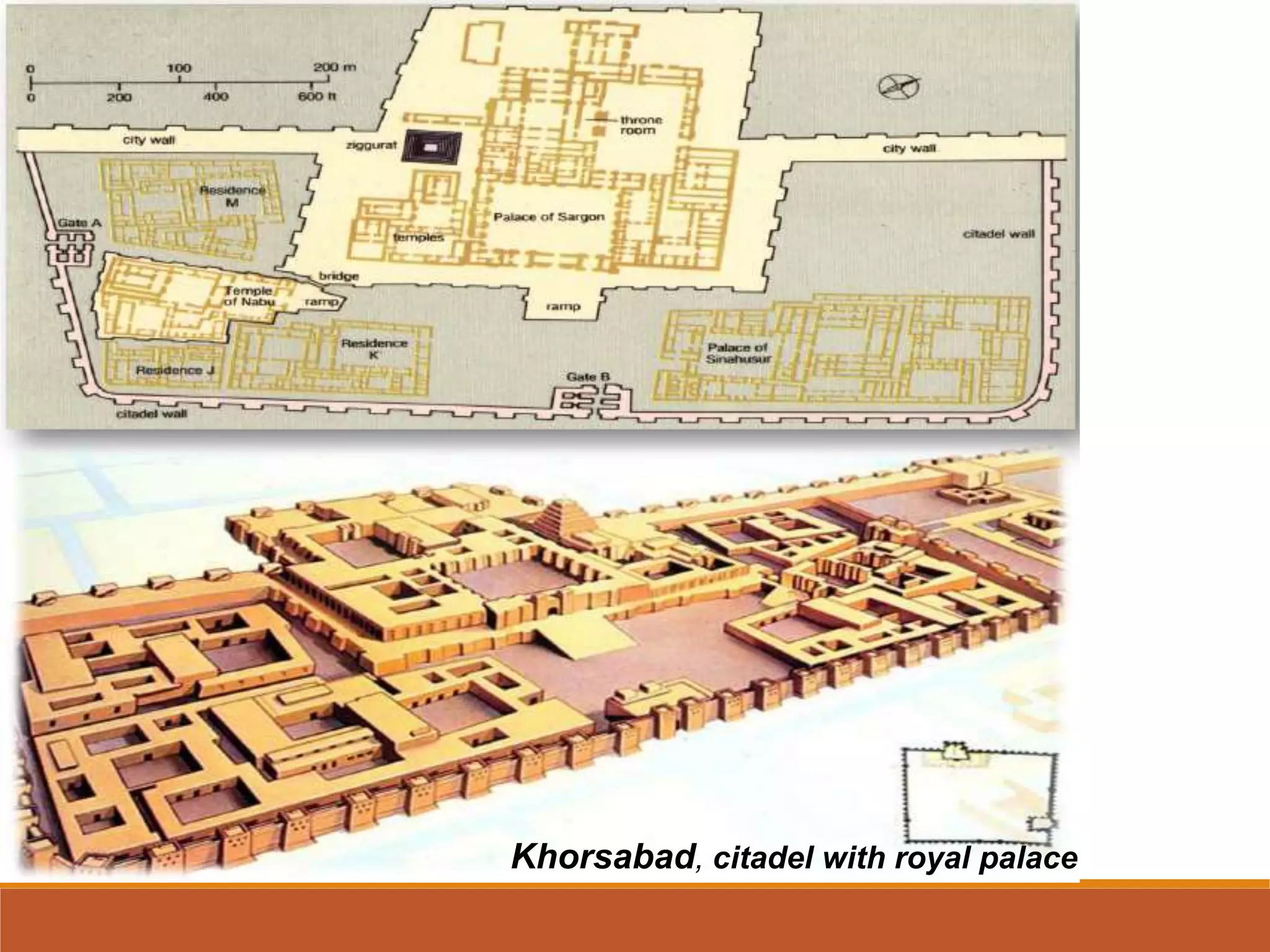 Khorsabad, citadel with royal palace
 