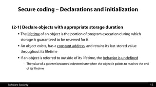 lecture21 on software security secure coding | PDF