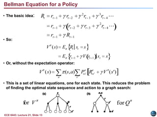 Reinforcement learning methods specify how the agent changes its policy as a result of experience.