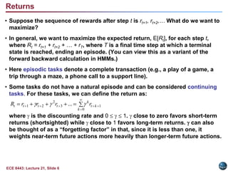describe the RL problem;