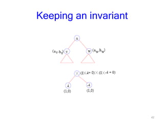 42
Keeping an invariant
 