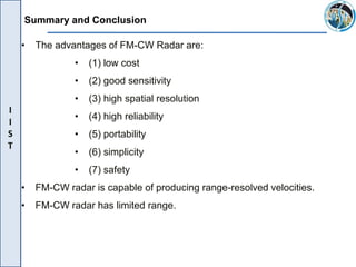Frequency Modulated Continuous Wave Radar | PDF
