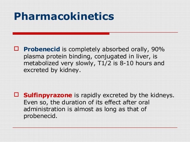 Probenecid And Colchicine