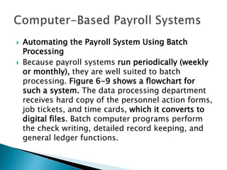Lecture 22 expenditure cycle part ii - payroll processing accounting ...