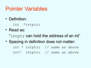 pointers principles in programming languages | PPT