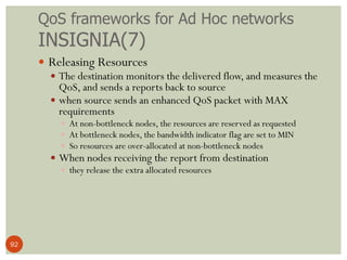 Lecture 23 27. quality of services in ad hoc wireless networks | PDF