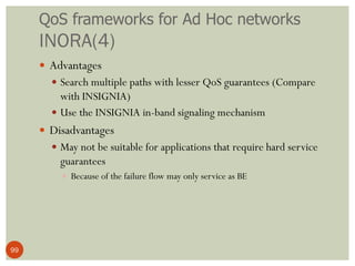 Lecture 23 27. quality of services in ad hoc wireless networks | PDF