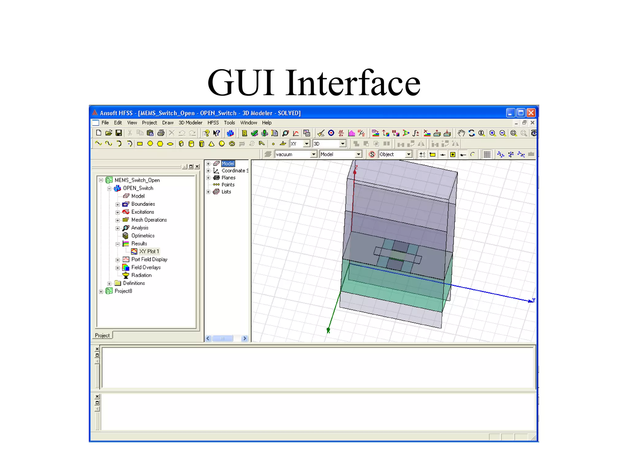 GUI Interface
 