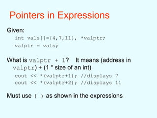 The Relationship Between Arrays and Pointers | PPT