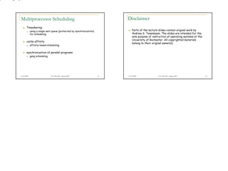 Lecture24 Multiprocessor
