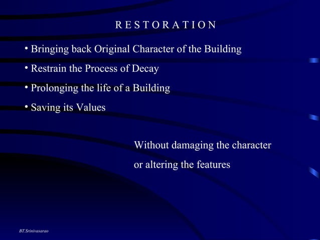Lecture24 Restoration Lecture Bt | PPT