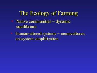 Ecosystem Simplification Land use and soil erosion | PPT