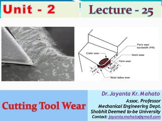 Dr.Jayanta Kr.Mahato
Assoc. Professor
Mechanical Engineering Dept.
ShobhitDeemed to-be University
Contact: jayanta.mahato@gmail.com
 