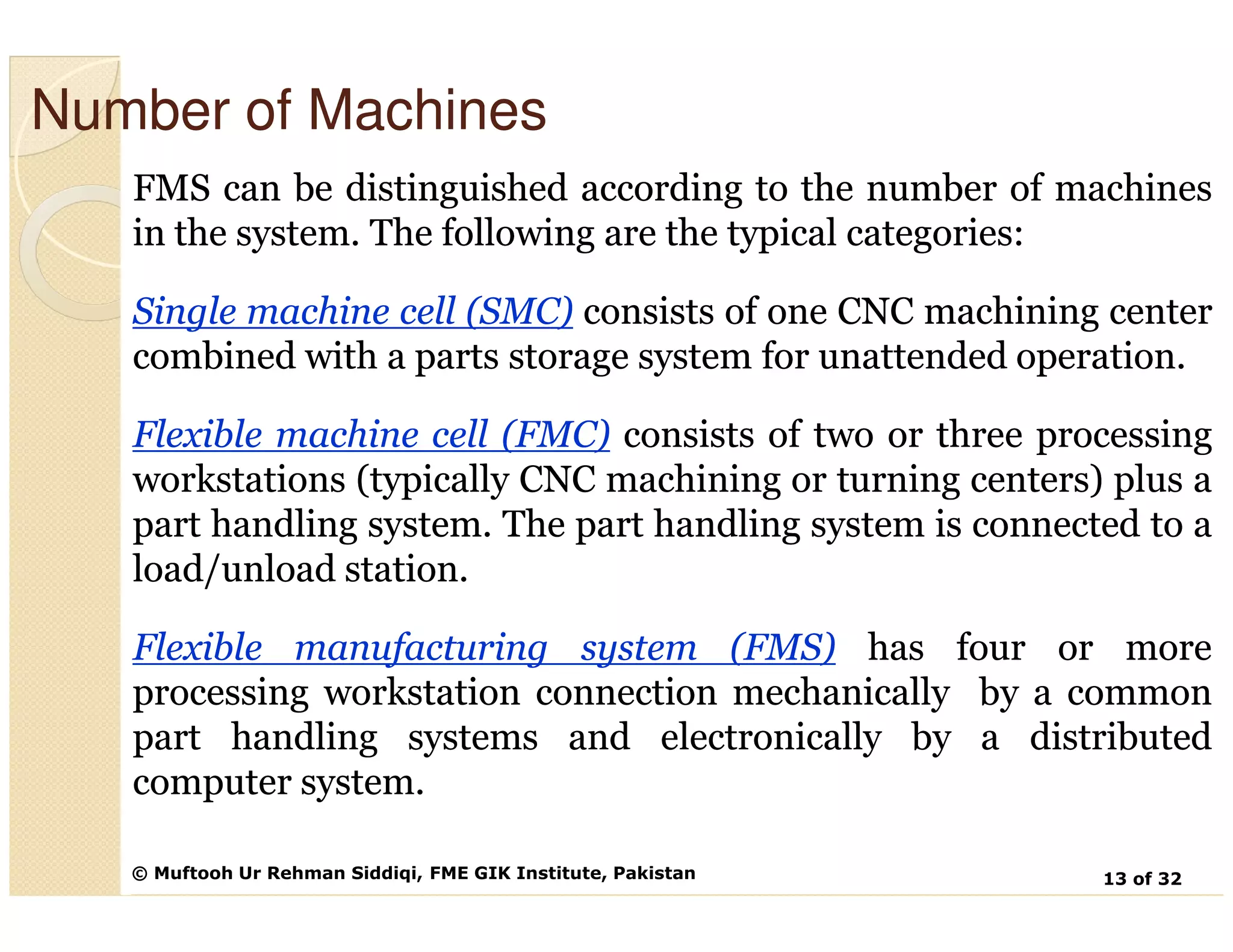 Lecture 25 flexible manufacturing systems [compatibility mode] | PDF