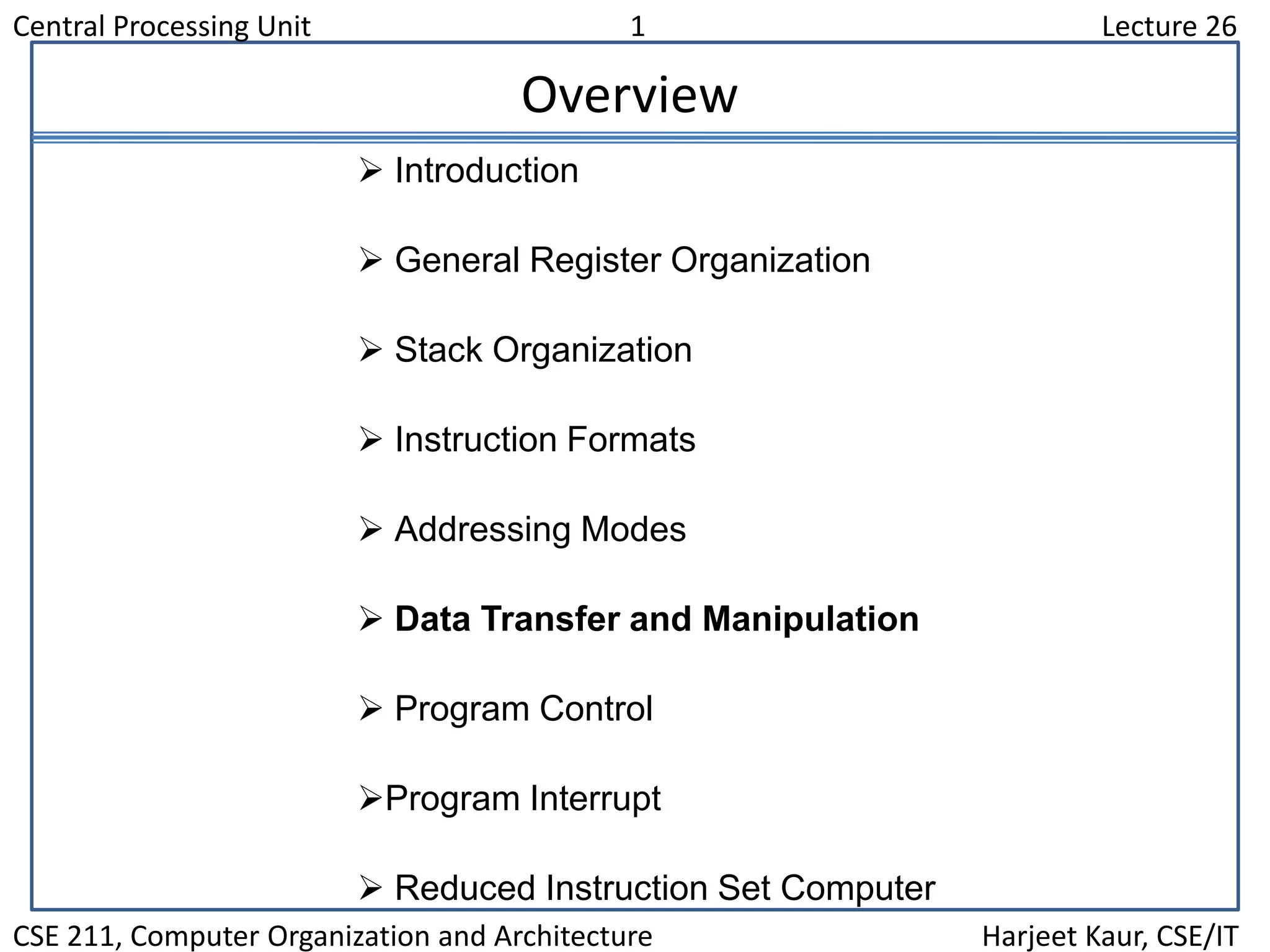 Lecture 26 | PPT