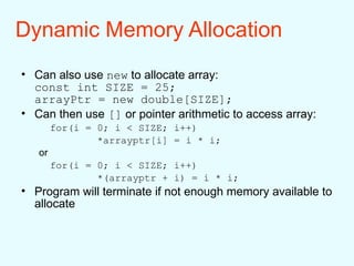 Dynamic Memory Allocation in programming | PPT