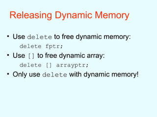 Dynamic Memory Allocation in programming | PPT