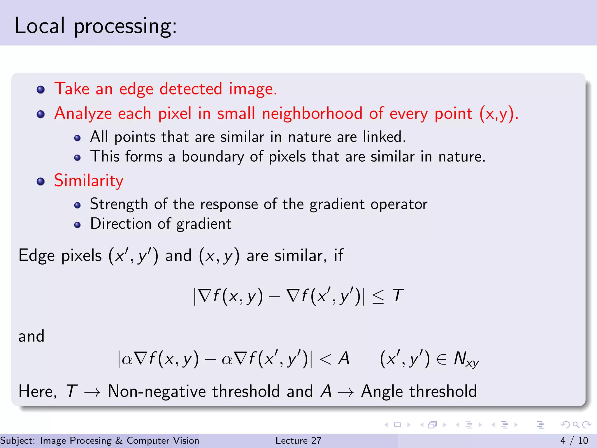 Edge linking in image processing | PDF