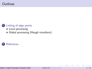 Edge linking in image processing | PDF