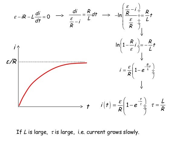 Lecture 27 Inductors Stored Energy Lr Circuits