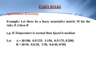 Lecture 29 fuzzy systems | PPTX