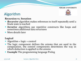 Lecture2a algorithm