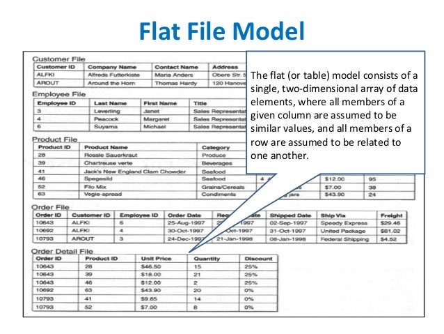 Database Management & Models