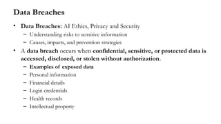 Privacy and Data Protection Concerns in Ethical AI Systems | PPTX