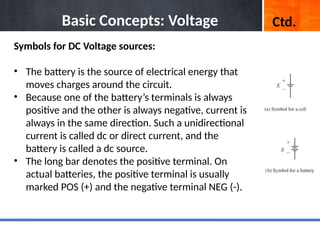 Lecture 2 on charge, current, and voltage | PPTX