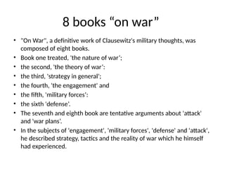 Lecture 2 Clausewitz as a strategist of war | PPTX