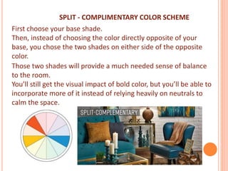Colors in interior design | PPTX