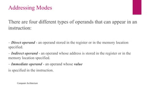 Operand Computer Comprehensive Introduction to Computer Architecture and Design ...